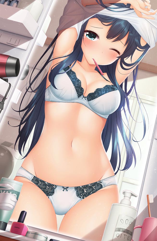 每日好图：P站#二次元美少女插画精选#小裤裤【みなとおじたん】