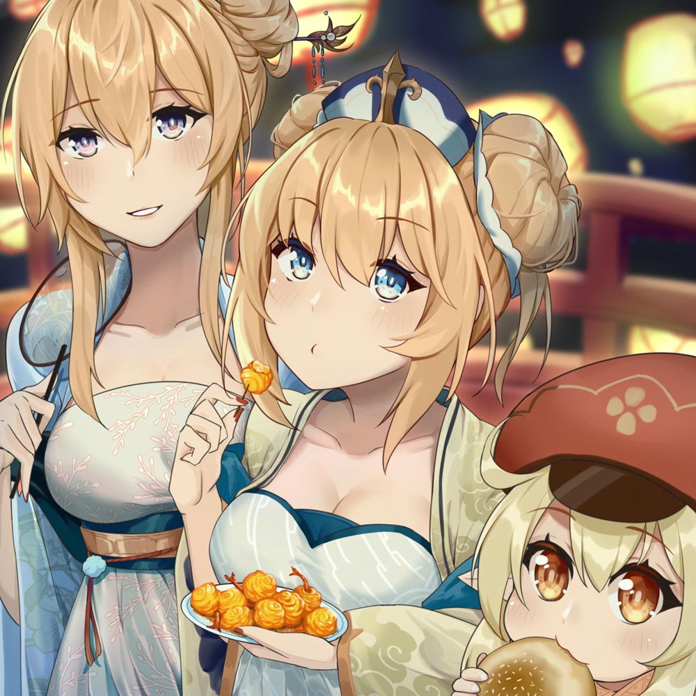 每日好图：午安原神#原神同人图#Pixiv【2月19日新】