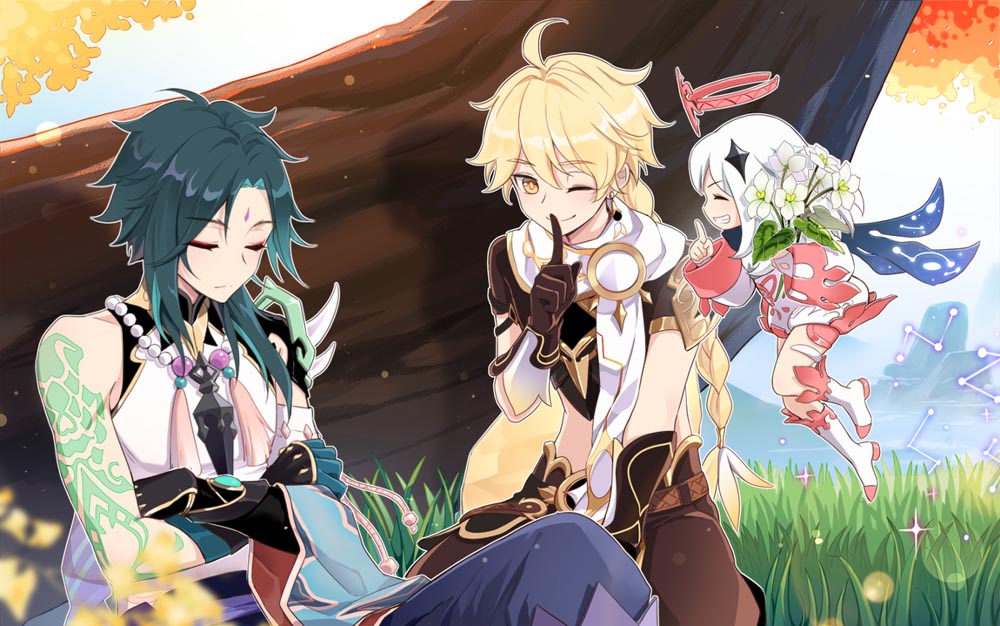 每日好图：午安原神#原神同人图#Pixiv【2月21日新】