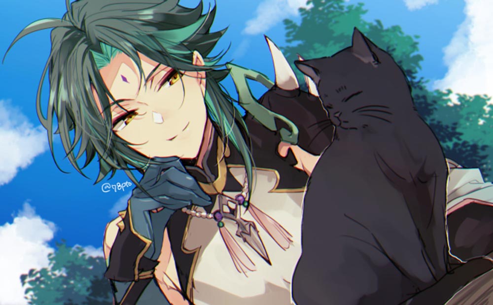 每日好图：午安原神#原神同人图#Pixiv【2月22日新】