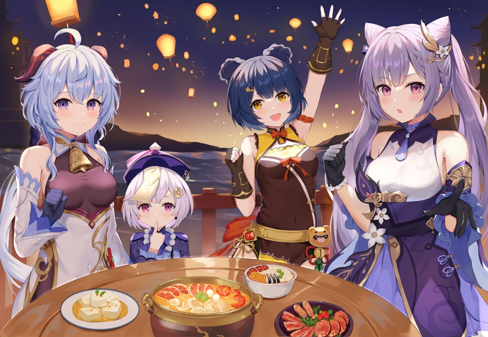 每日好图：晚安原神#原神同人图#Pixiv【2月22日新】