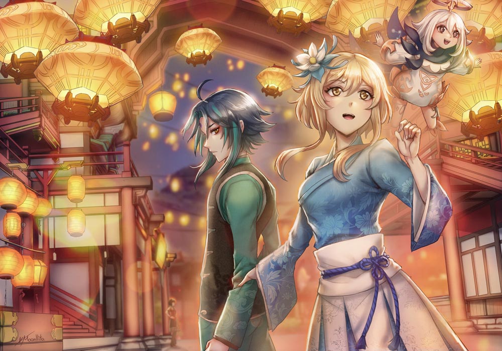 晚安原神#原神同人图#P站涩图福利【2月24日新】