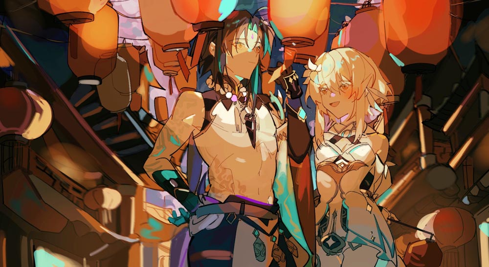 每日好图：早安原神#原神同人图【3月4日新】