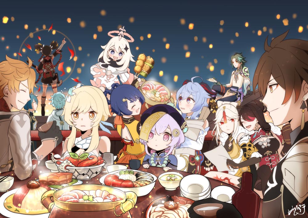 每日好图：晚安原神#原神同人图#P站本子【3月18日新】