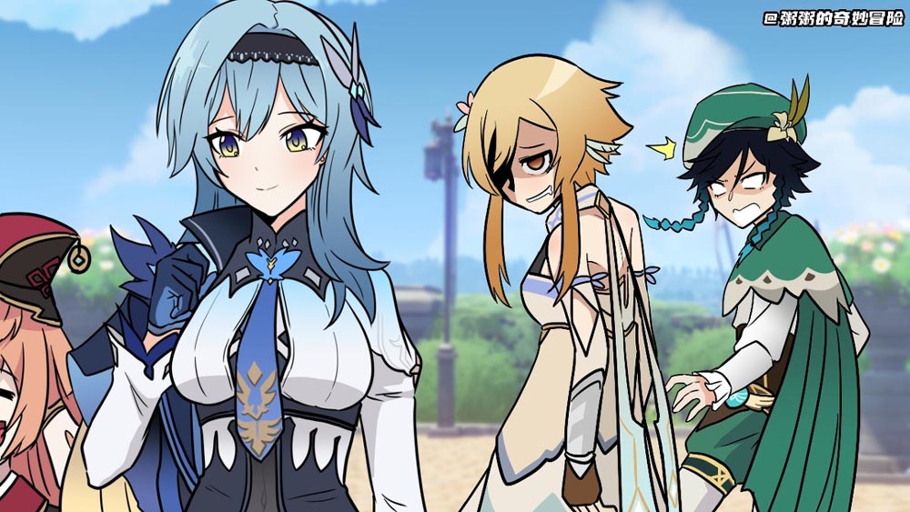 原神同人图：午安原神#Pixiv精选【3月23日新】