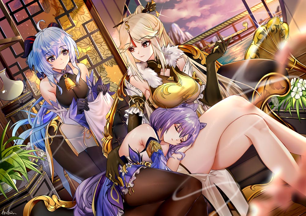 原神同人图：早安原神#P站同人图【3月25日新】