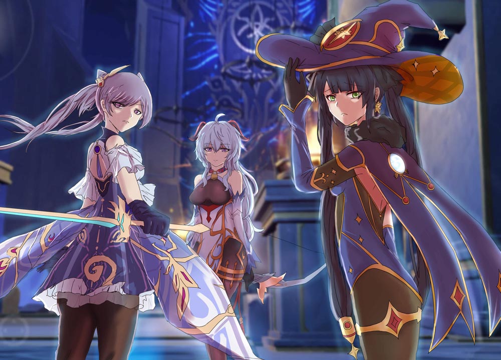 原神同人图：早安原神#P站同人图【3月25日新】