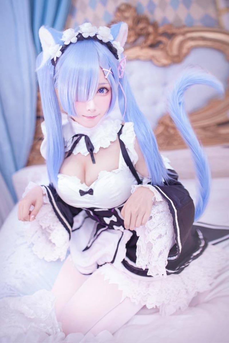 【Mon夢】Re：从零开始的异世界生活 长发雷姆【COS写真集31P】