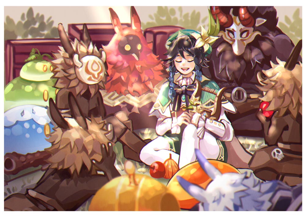 原神同人图：早安原神#P站涩图#每日好图【4月2日新】