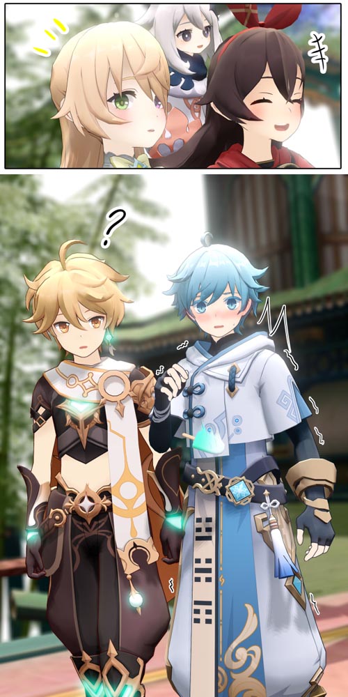 原神同人图：午安原神#P站插画#每日好图【4月4日新】