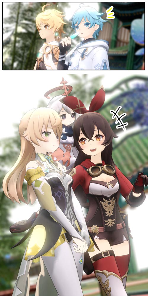 原神同人图：午安原神#P站插画#每日好图【4月4日新】