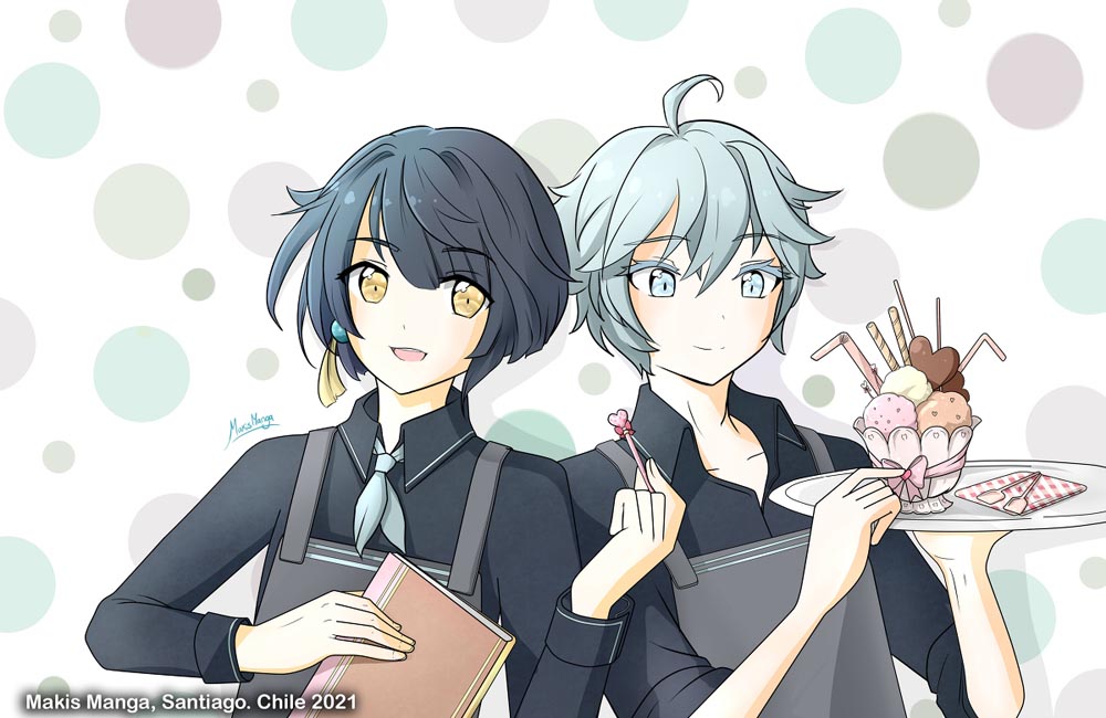 原神同人图：午安原神#Pixiv福利#每日好图【4月8日新】