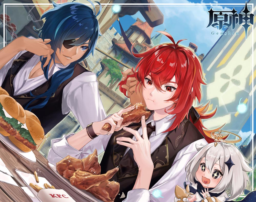 原神同人图：晚安原神#P站涩图#每日好图【4月10日新】