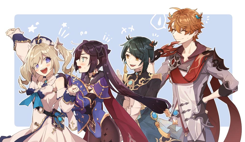 原神同人图：午安原神#P站插画精选#每日好图【4月12日新】