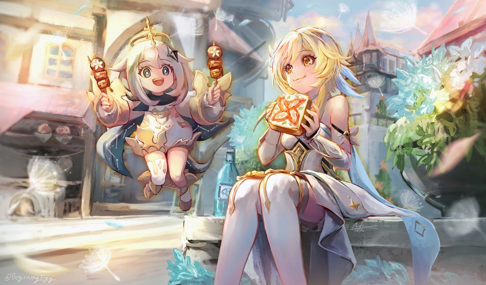 原神同人图：晚安原神#P站插画精选#每日好图【4月12日新】