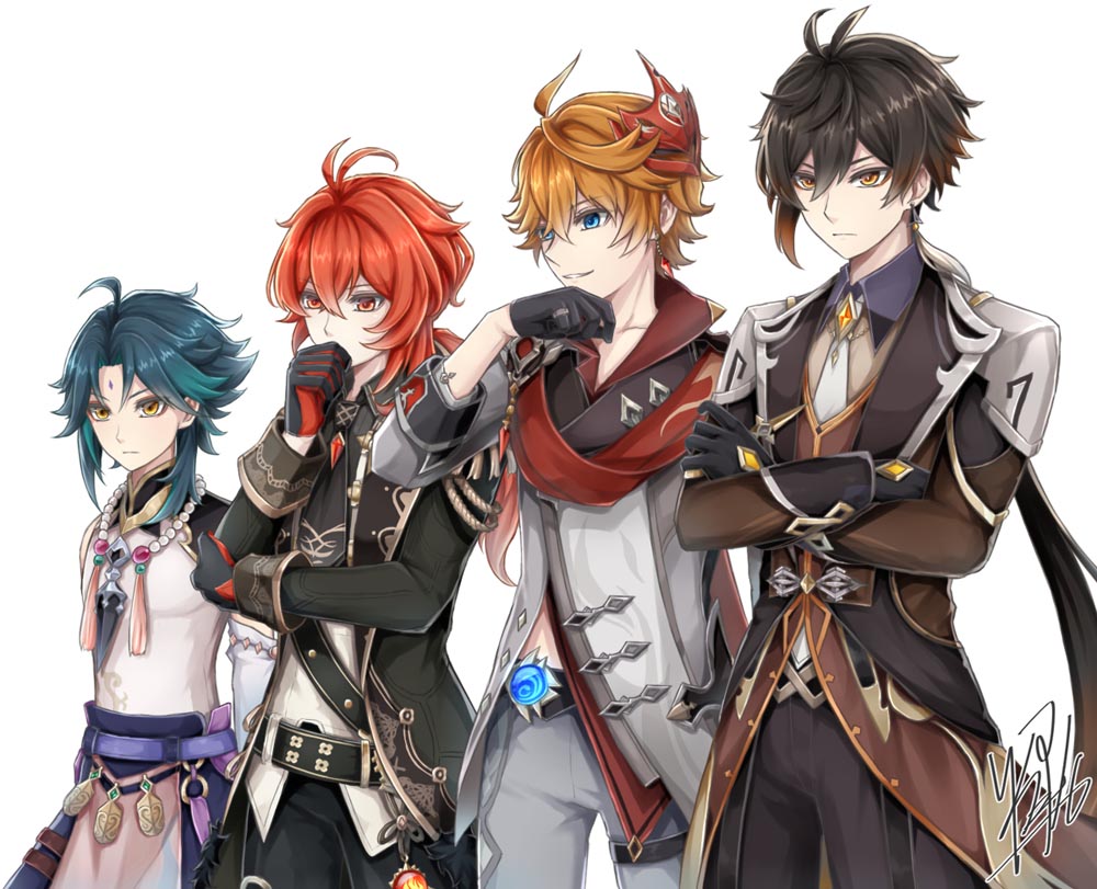 原神同人图：早安原神#P站精选#每日好图【4月15日新】