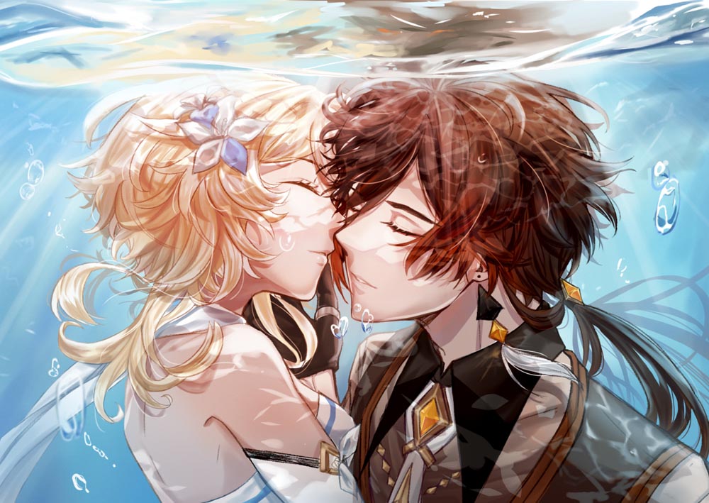 原神同人图：早安原神#P站精选#每日好图【4月15日新】