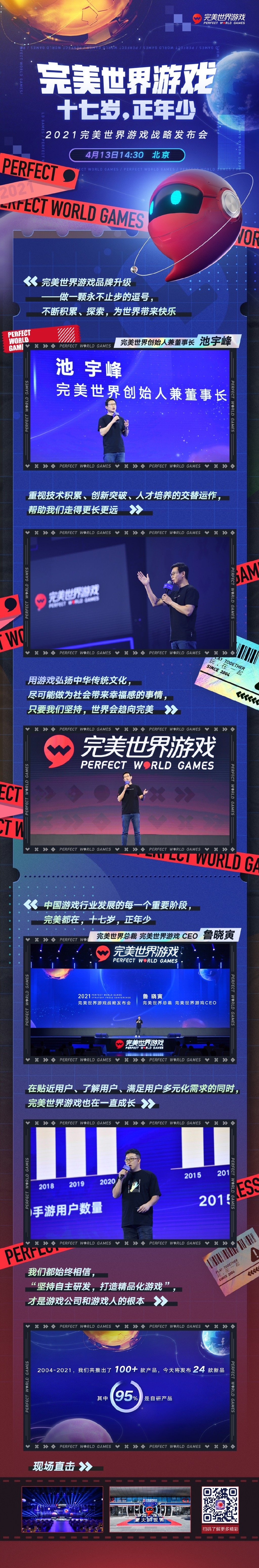 近30款端游手游一起来！【2021完美世界游戏战略发布会】 总结长图