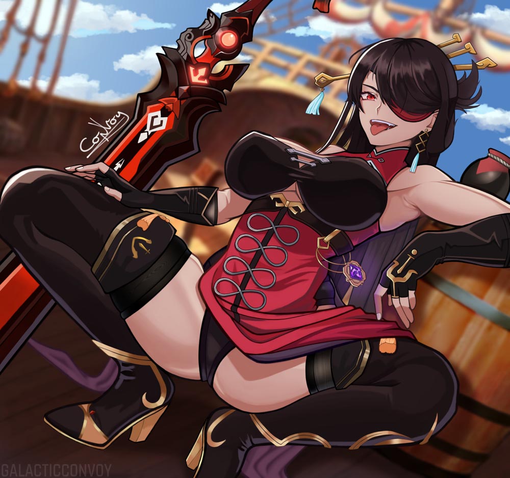 原神同人图：早安原神#P站涩图#每日好图【4月19日新】