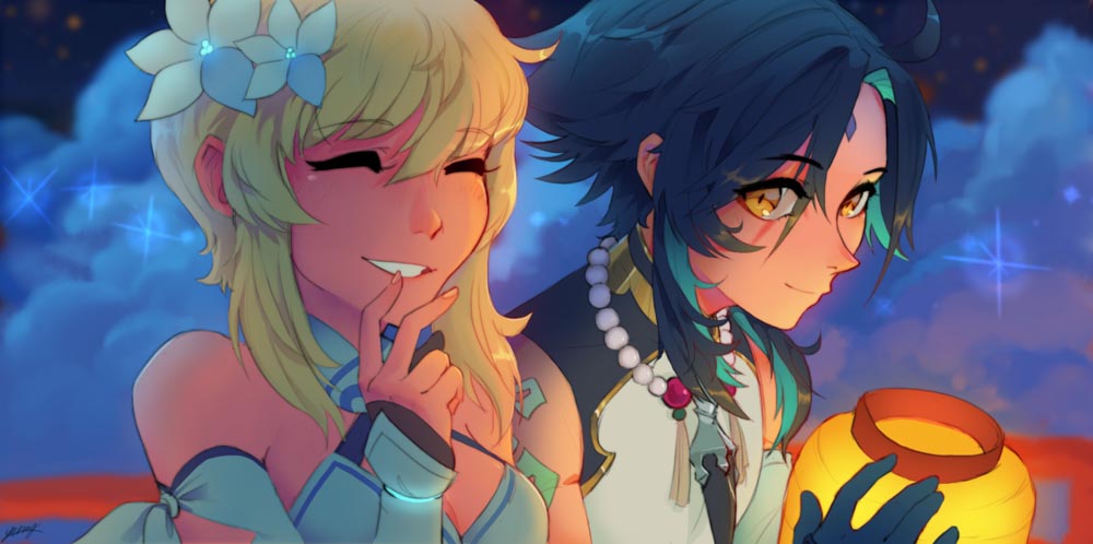 原神同人图：午安原神#P站涩图#每日好图【4月25日新】