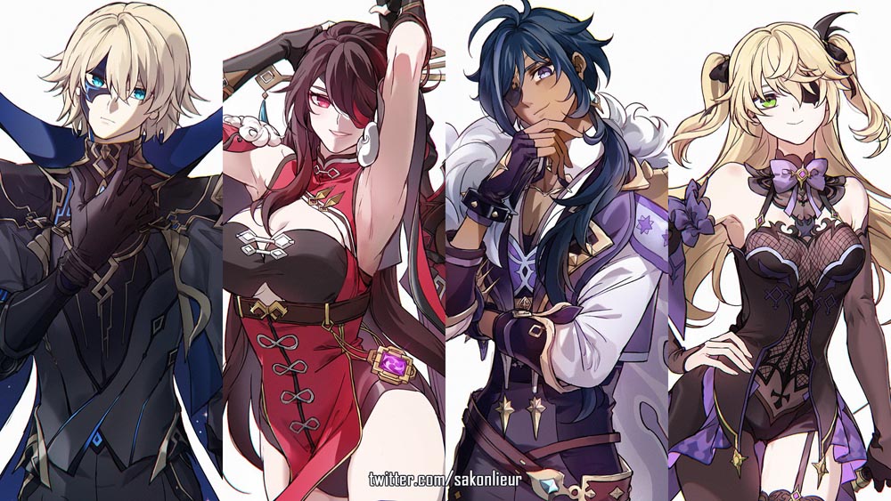 晚安原神#P站福利涩图#原神同人图【4月28日新】