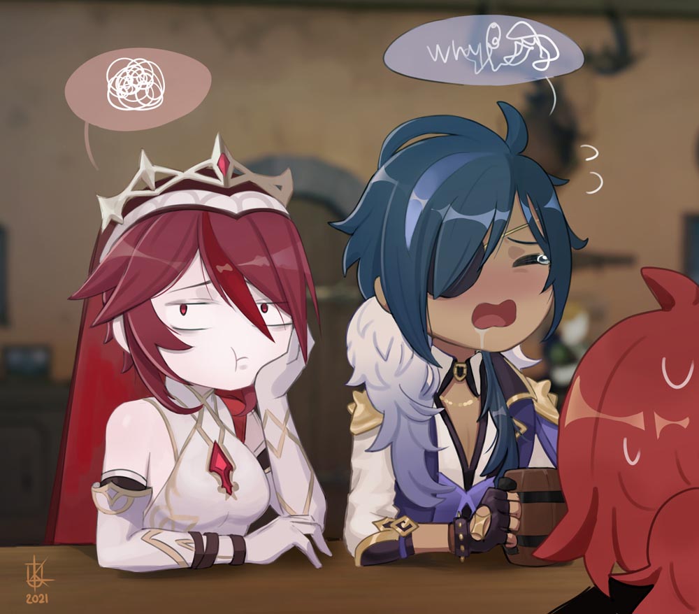 早安原神#P站美图#原神同人图【5月1日劳动节快乐】