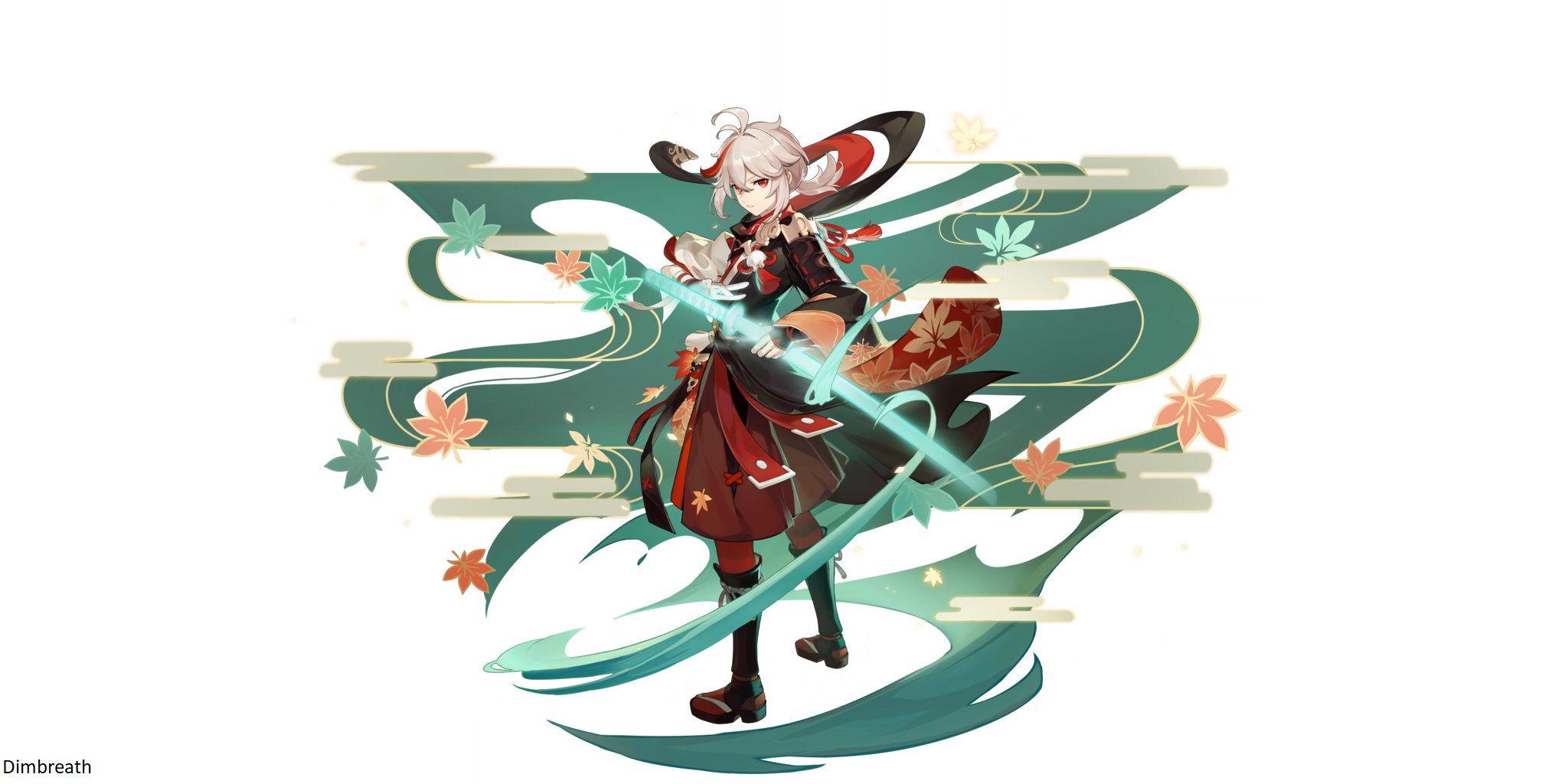 原神内鬼：新人物“枫原万叶”立绘与技能、稻妻地图等爆料