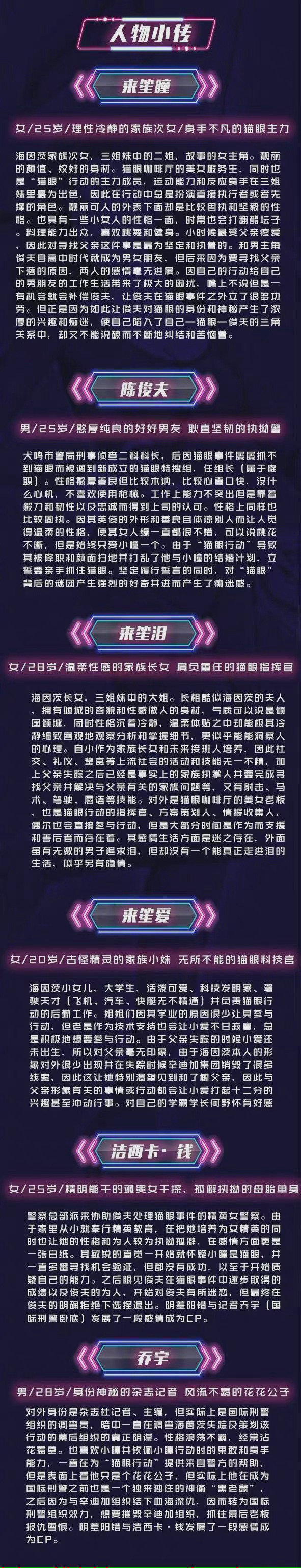 国产真人网剧《猫眼三姐妹》将于10月开拍