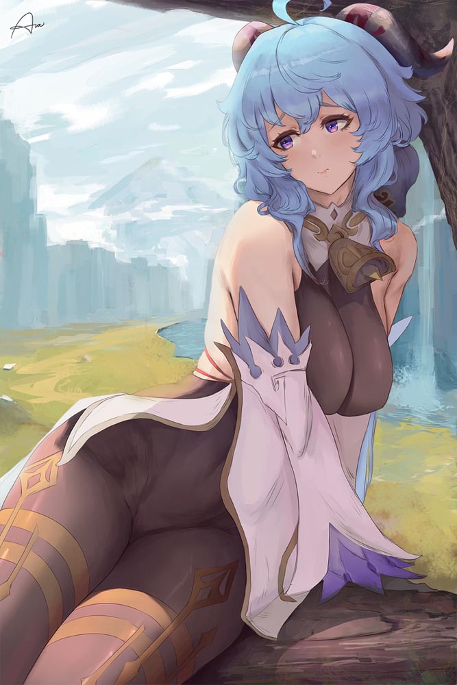 原神同人图：P站插画精选#晚安原神【5月5日新】