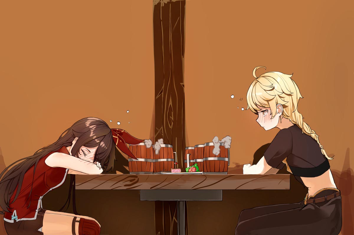 原神同人图：P站美图#午安原神【5月7日新】