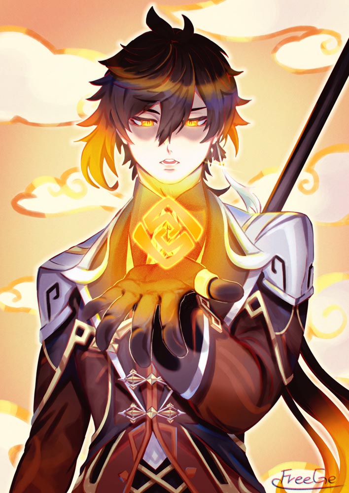 原神同人图：P站美图#晚安原神【5月7日新】