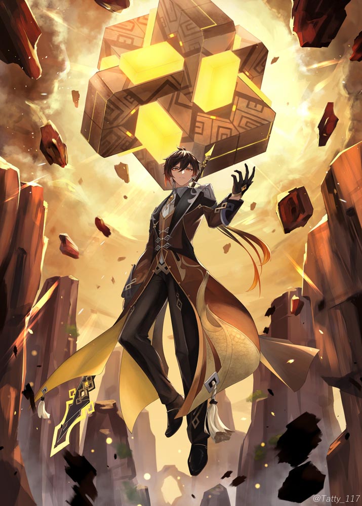 原神同人图：P站好图#晚安原神【5月8日新】