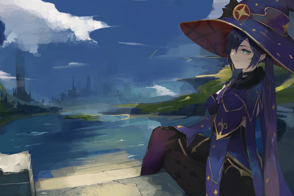 每日好图：原神同人#二次元美图#午安原神【210516】