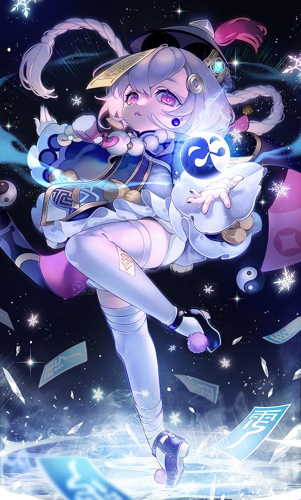 二次元美少女同人插画#晚安原神【210519】