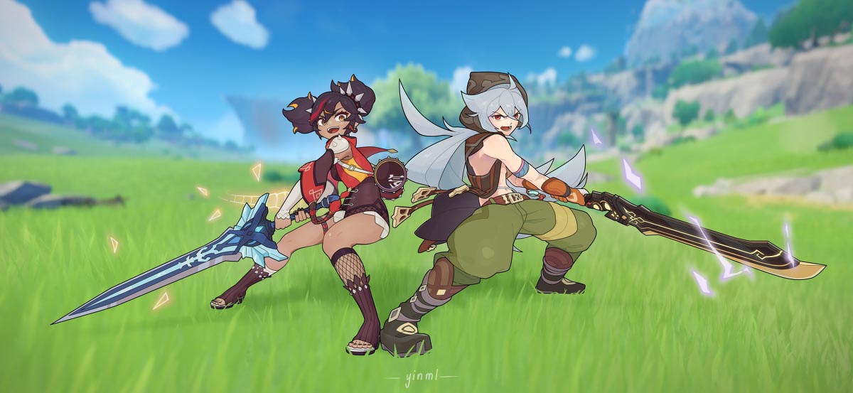 二次元美少女同人图#早安原神【210602】