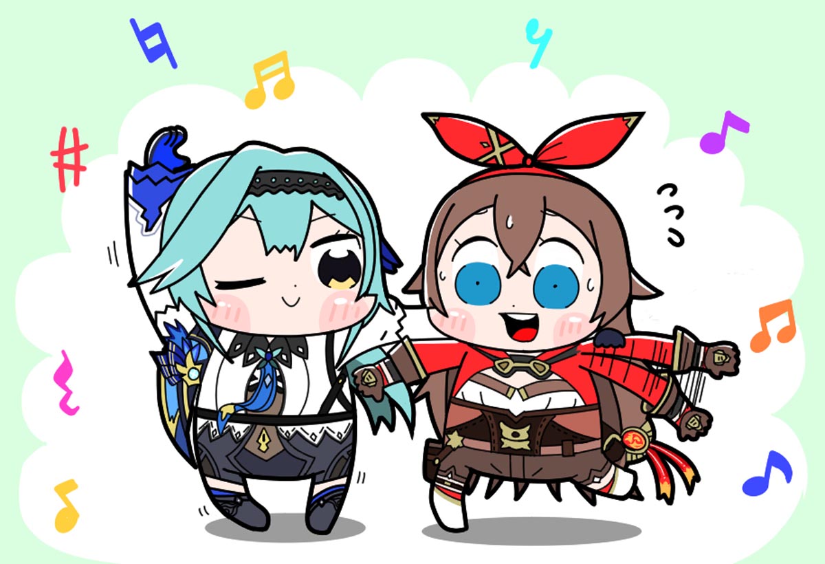 二次元美少女同人图#晚安原神【210602】