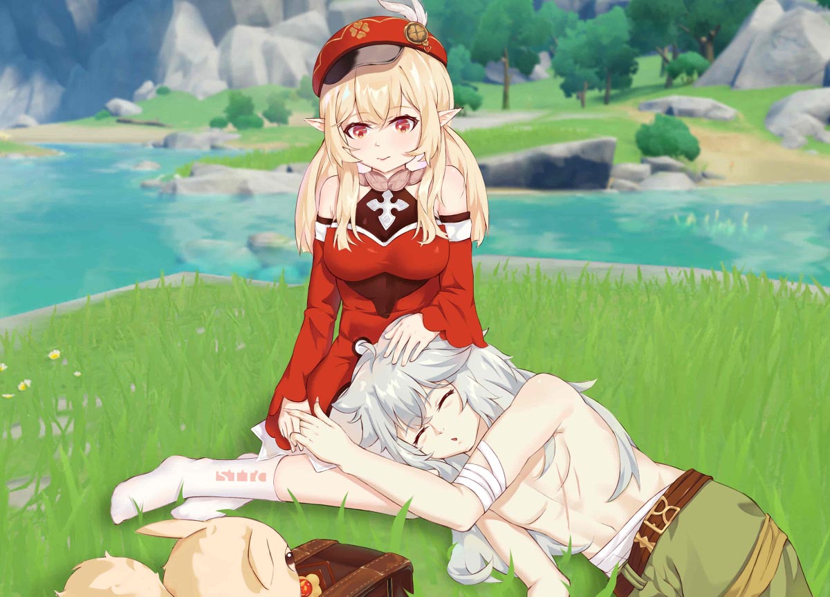 二次元同人美图精选#早安原神【210615】