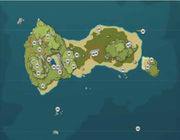 原神1.6：海岛探险   3个会刷新的宝箱位置