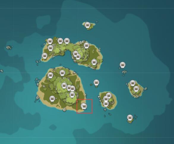 原神1.6：海岛探险   3个会刷新的宝箱位置