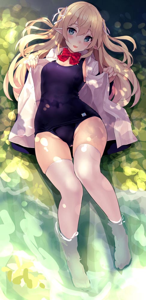 每日好图：二次元泳装内衣#肉感美图【画师けけもつ】