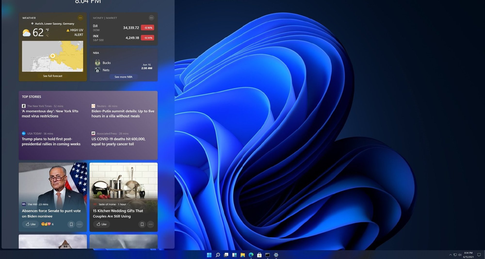 微软下一代操作系统 Windows 11 桌面UI泄露