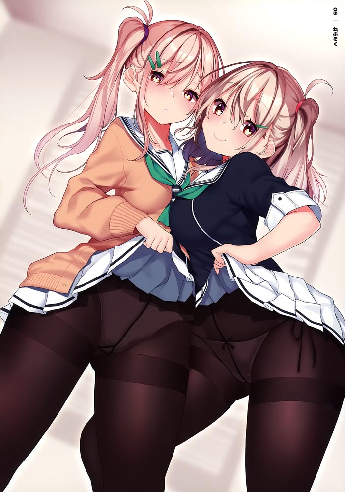 每日好图：肚脐×黑丝插画集[GAKAKU (よろず)] へそ×タイツ