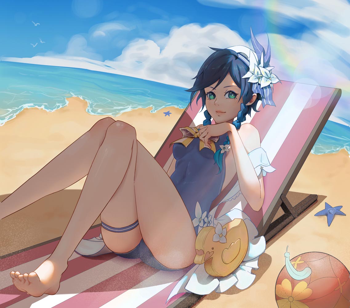 P站二次元美少女插画#晚安原神【210627】