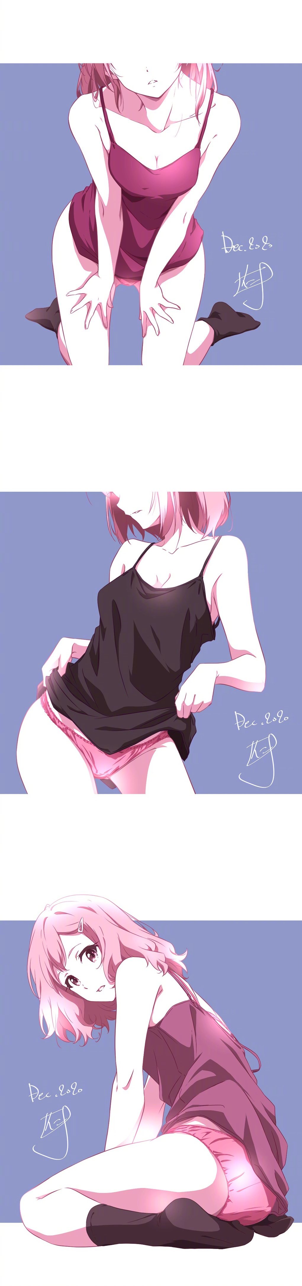 每日好图：星期五女孩#金曜の誰でもないガール【画师：仁井学】