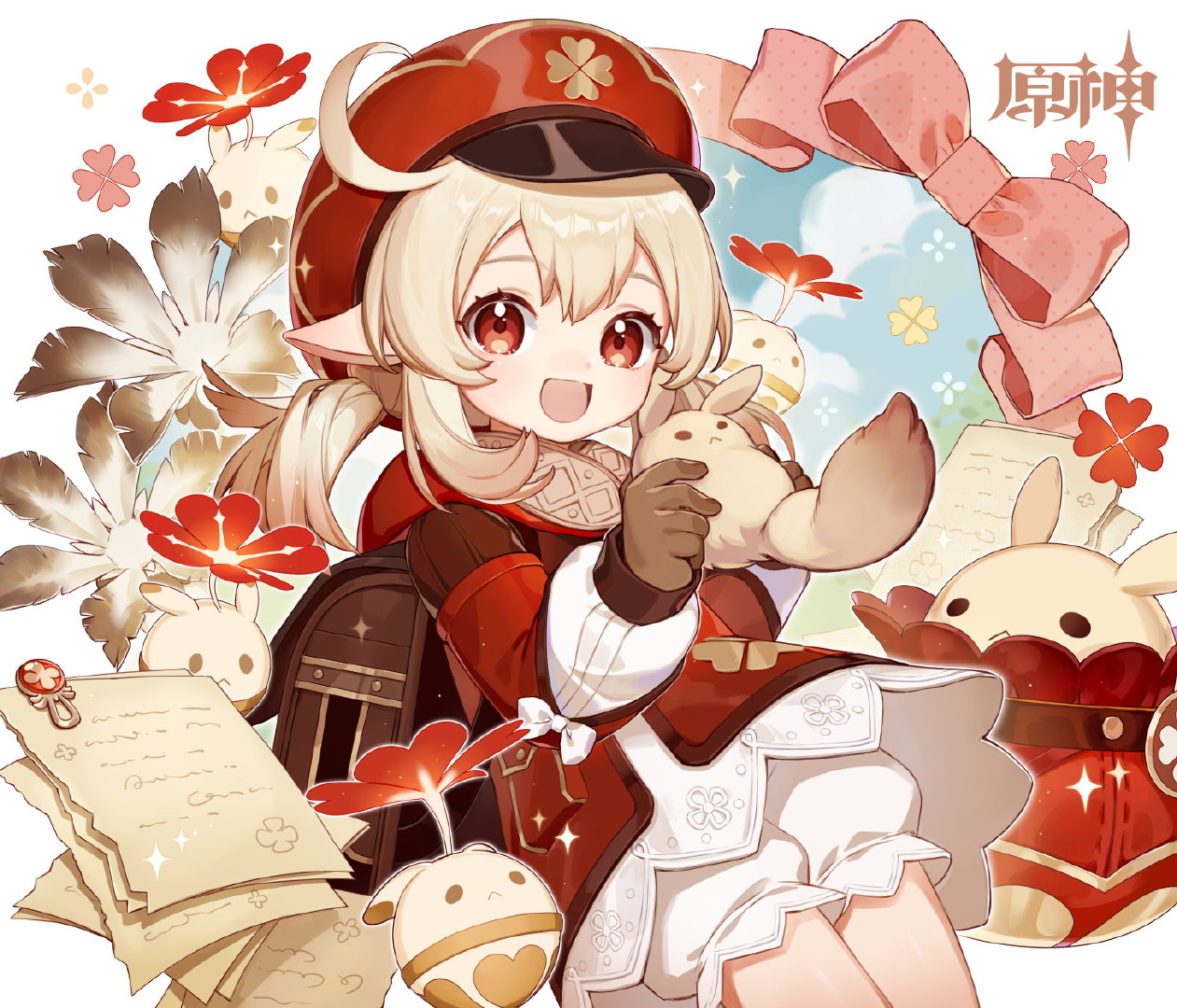 原神：“可莉”生日快乐 官方贺图