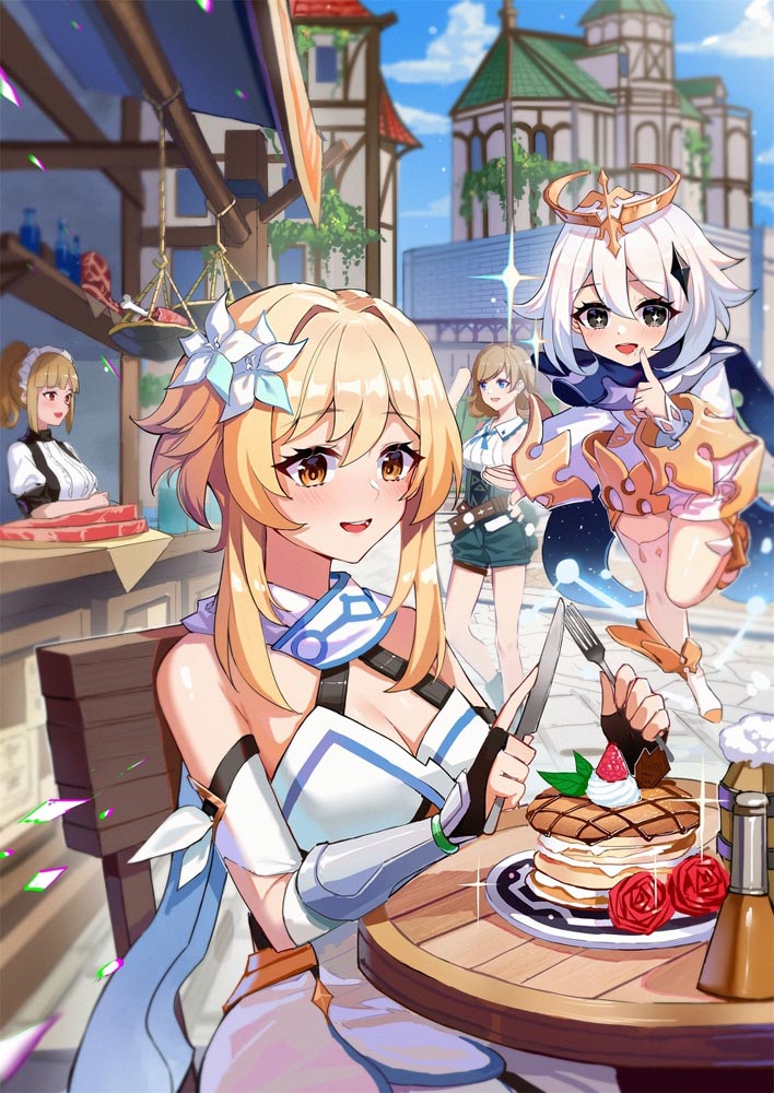 二次元同人插画#晚安原神【210802】