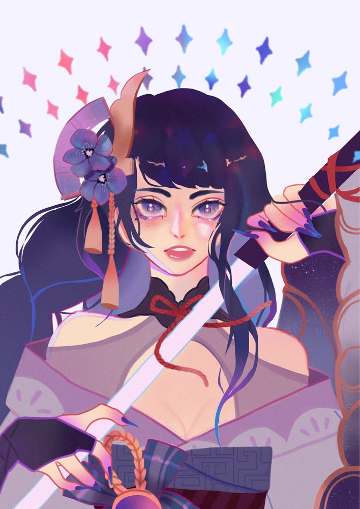 二次元同人插画#晚安原神【210802】