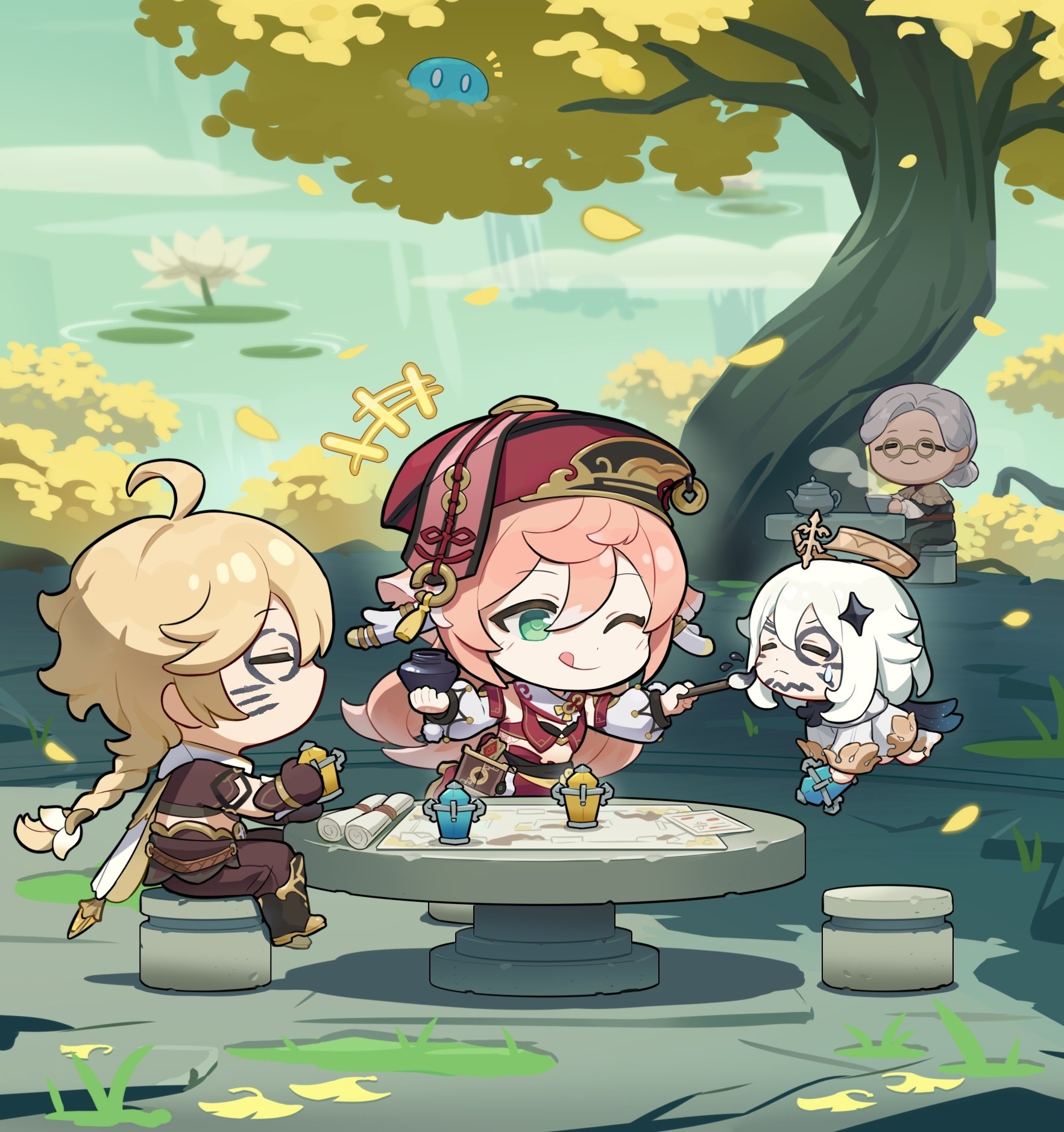 原神：“烟绯”生日快乐 官方贺图