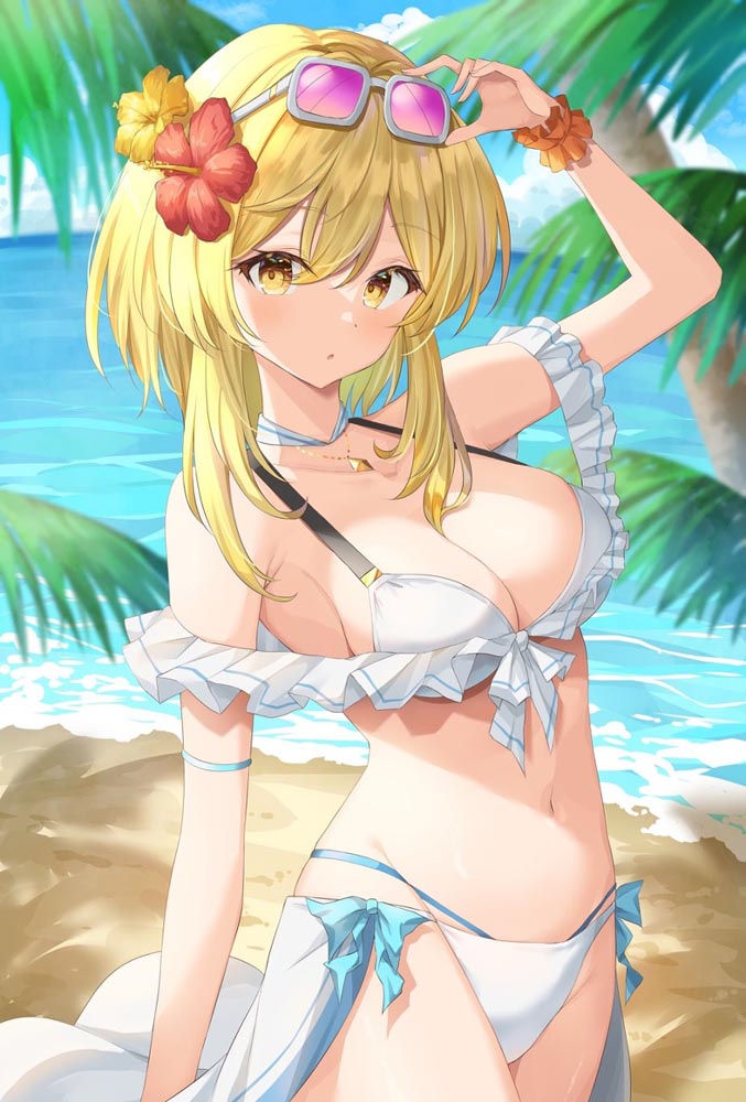 二次元美少女同人图#晚安原神【210803】