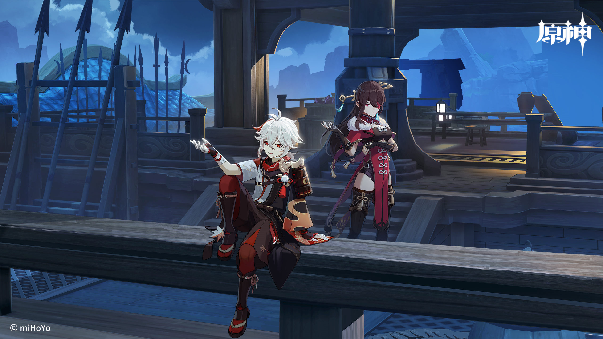 《原神》官方壁纸：「月下风来」